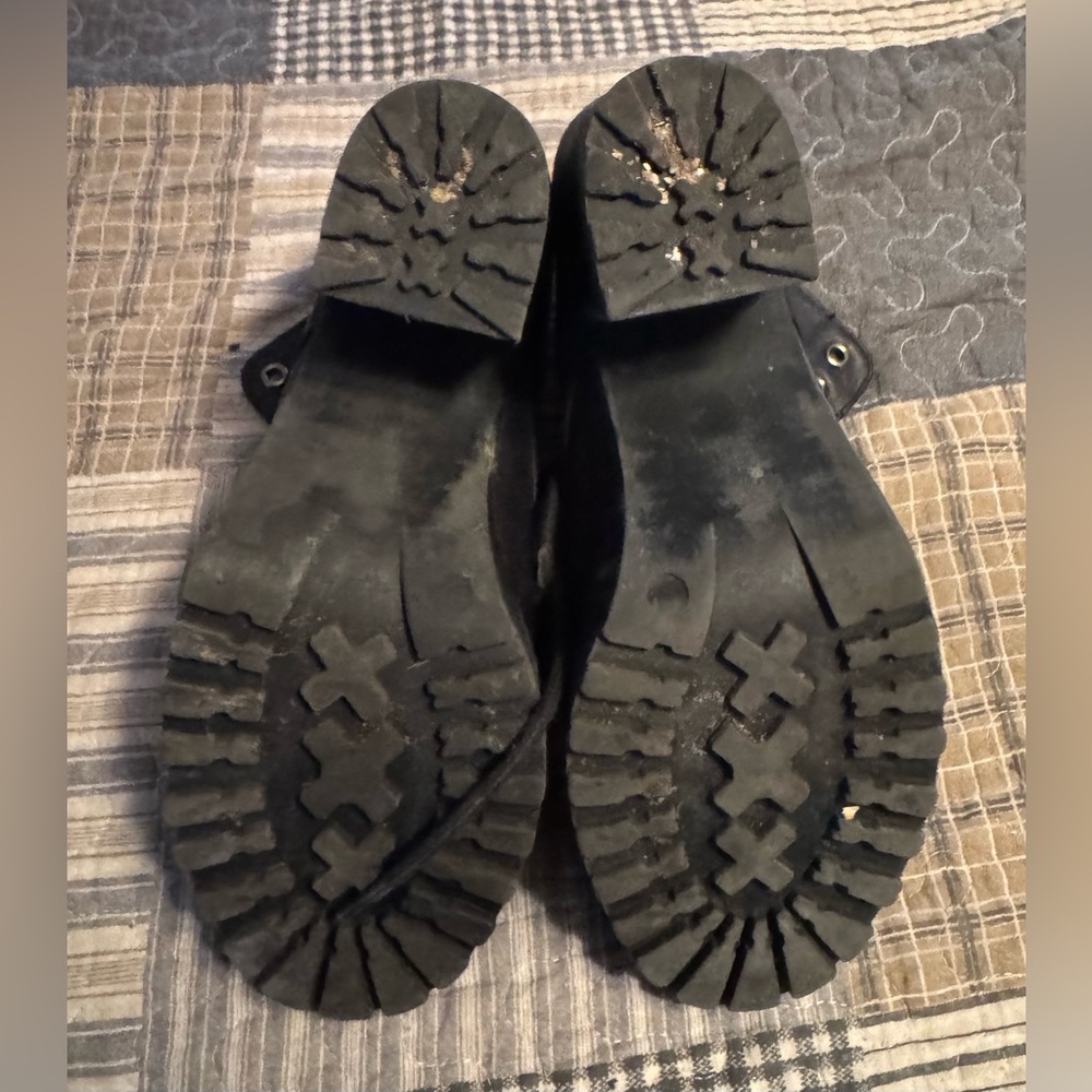 Women's Black Ankle Boots - Picture 4 of 6